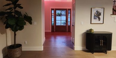 entryway to front door