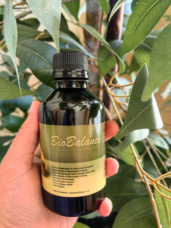 Bottled BioBalance held in hand