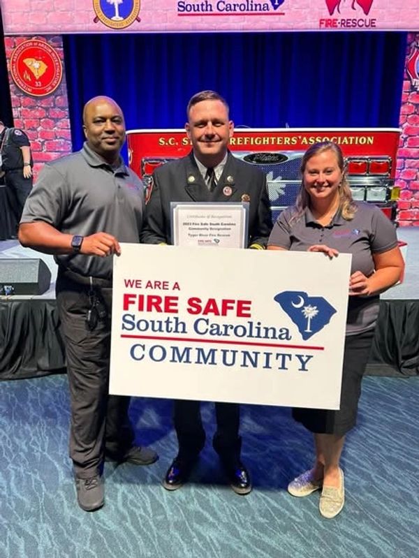 Tyger River named a Fire Safe Community for 5 years in a row.