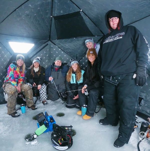 Ice fishing corporate events host