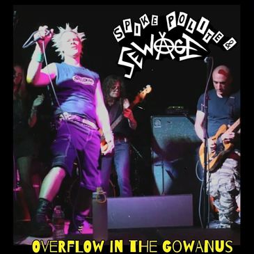 Punk band Spike Polite &amp; Jewgott performing live with energetic stage presence.