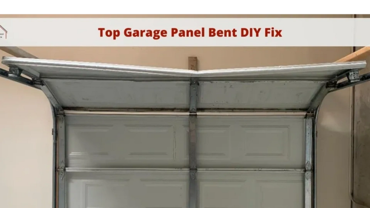 We repair  bent garage door panels. Property management garage door service