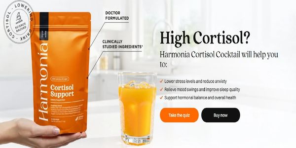 Harmonia Cortisol Support helps lower stress and improve mood with clinically studied ingredients.