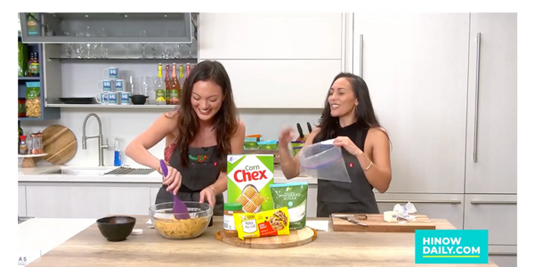 Lauren and Rachel in the kitchen for Foodland 5. 