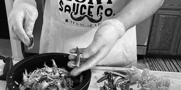 Scratch hot sauce, craft sauce, fresh hot sauce, peppers, local, delivery, preparing hot sauce fresh