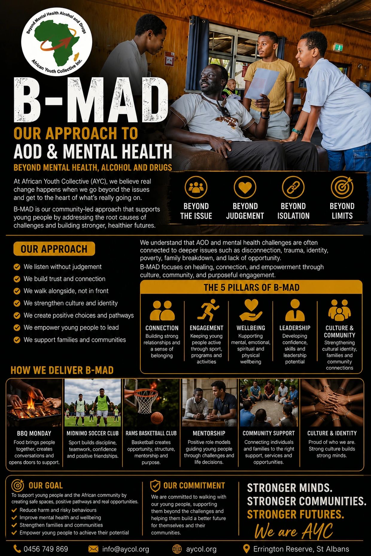 Community-led B-MAD approach supports youth mental health beyond judgment, isolation, and limits.