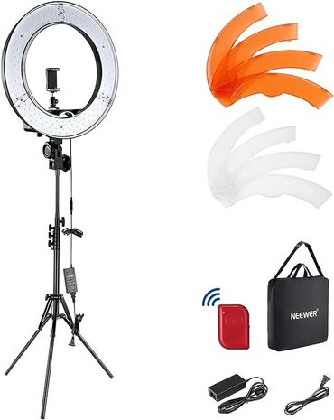 NEEWER Ring Light 18 inch Kit Professional LED with Stand and Phone Holder