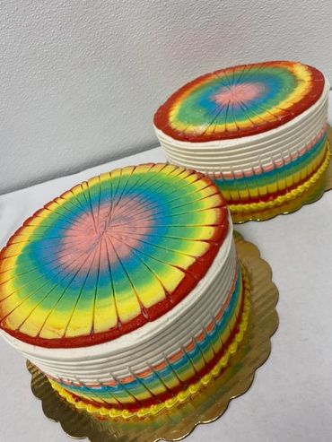 Tie Dyed Cake