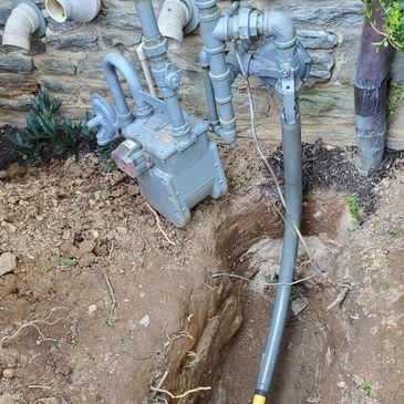 Gas line install 