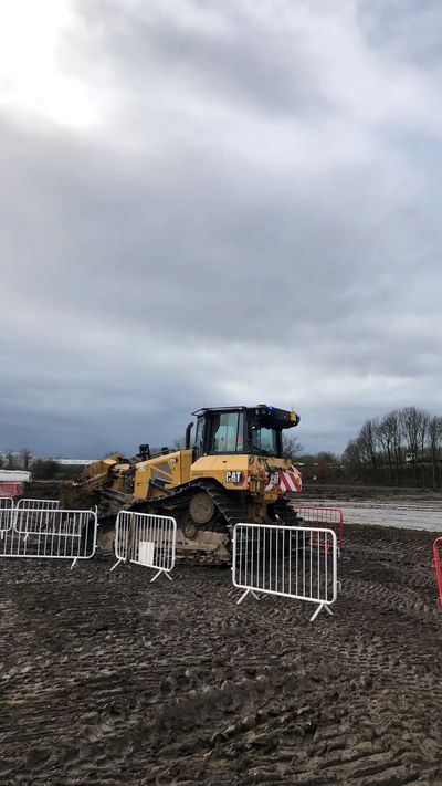 Dozer Negotiating a chicane. 