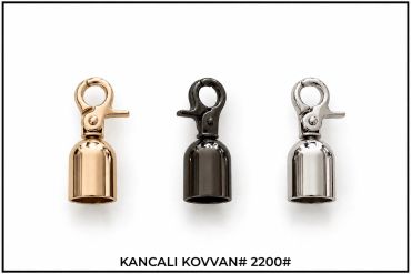 Üç farklı renkte kancalı kovan numunesi.