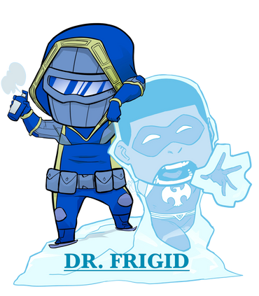 
7. Dr.Frigid:
 Powerless villain but his gadgets and brains make up for it.