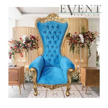 THRONE CHAIR 
214 853 0989
www.EventPartyCo.com 
2759 Irving Blvd Dallas 75207