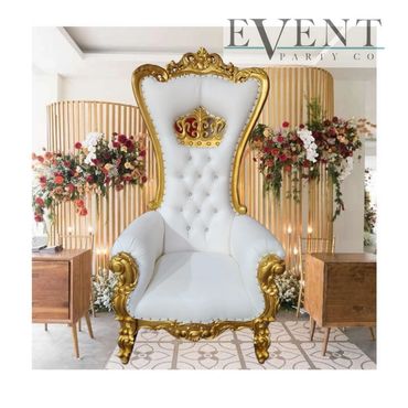 THRONE CHAIR 
214 853 0989
www.EventPartyCo.com 
2759 Irving Blvd Dallas 75207