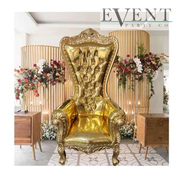 THRONE CHAIR 
214 853 0989
www.EventPartyCo.com 
2759 Irving Blvd Dallas 75207