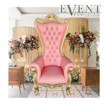 THRONE CHAIR 
214 853 0989
www.EventPartyCo.com 
2759 Irving Blvd Dallas 75207