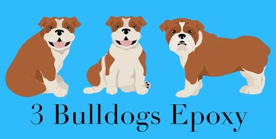 3 Bulldogs Epoxy: Resin Art