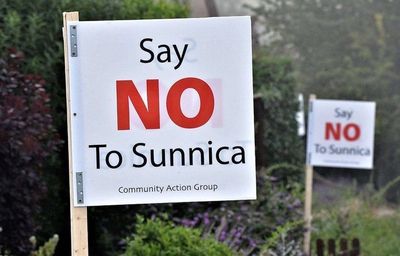 Say NO to Sunnica- common posters in the area affected. I will also say NO to Sunnica.
