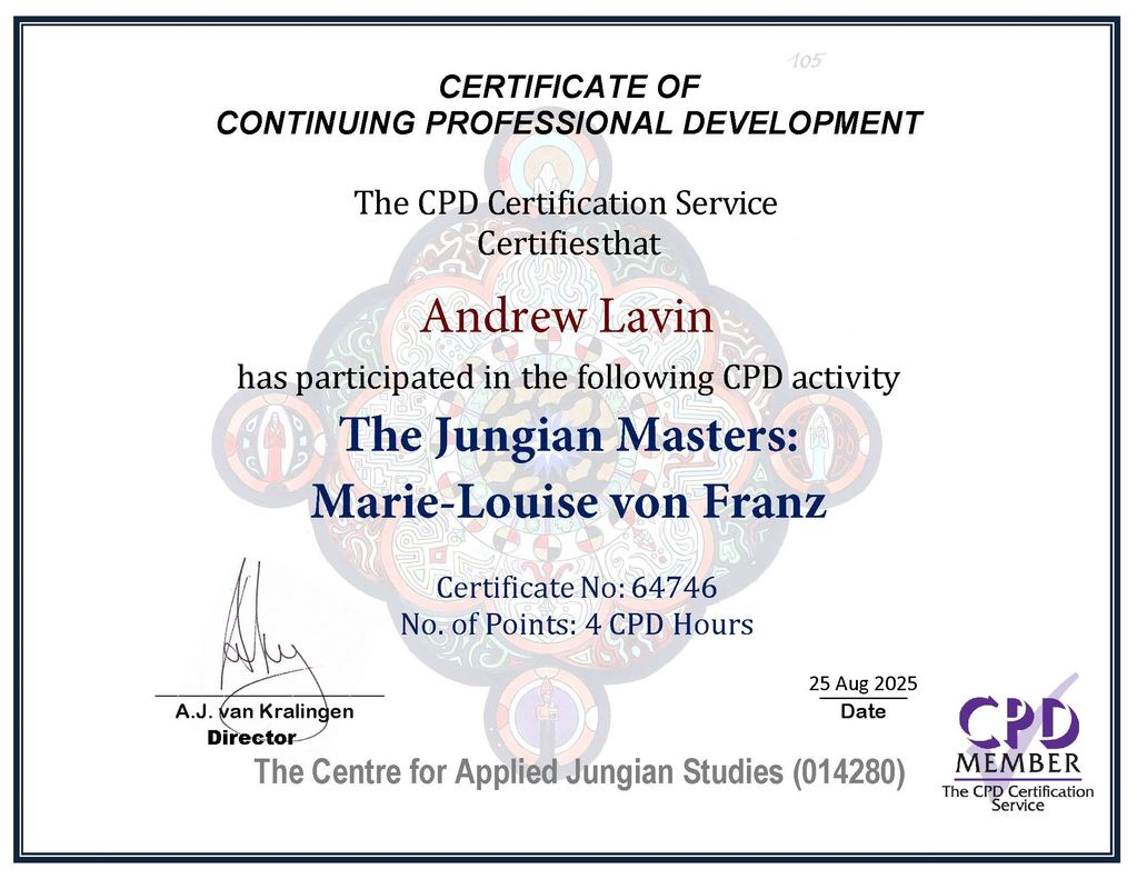 Jungian Masters: Louise-Marie von Franz CPD Certificate