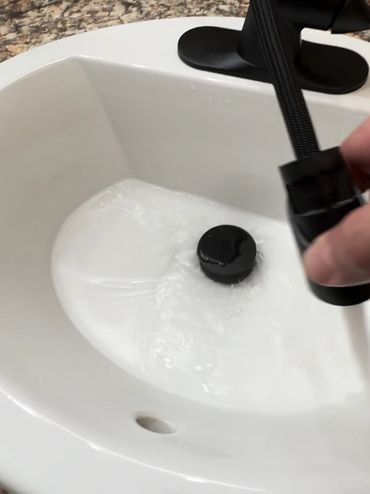 PULL OUT faucet with push pop up drain