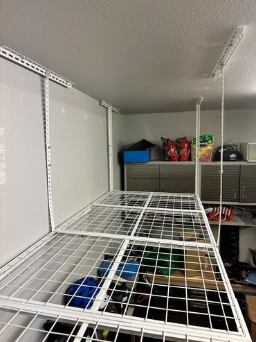 Garage organizers upper storage 
