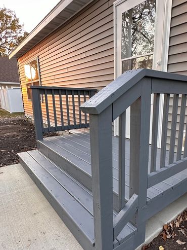 Wood deck