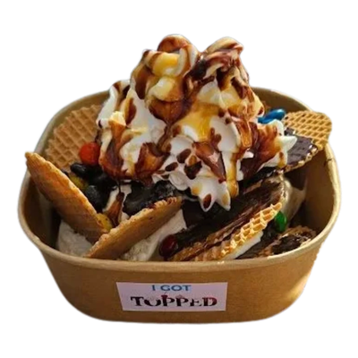 Topped Ice Cream Not'chos Topped Event Co Ice Cream Taco Bar Experience