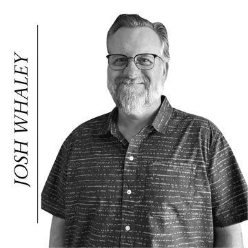 Portrait of a smiling man named Josh Whaley.