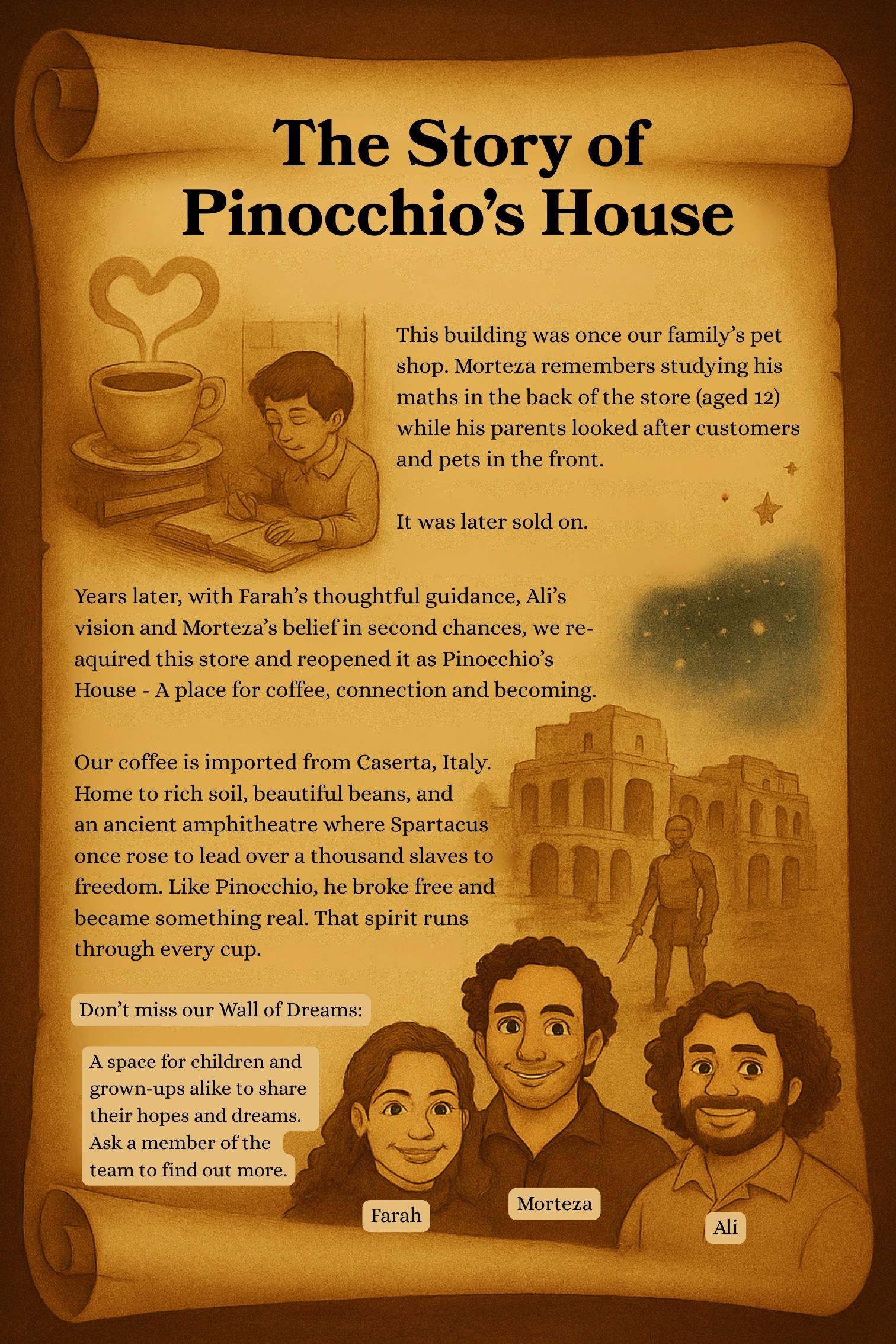 Pinocchio’s Coffee House in Edenbridge