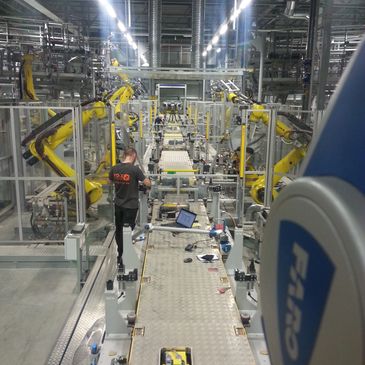 Robot ve sistem ölçümü ve ayarı.iki Lazer takip cihasi ve bir Ölçüm kolu bir arada.