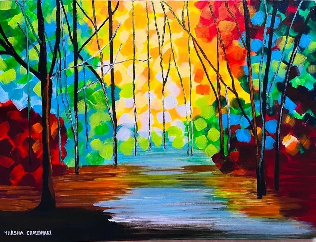 RADIANCE THROUGH THE GROVE

Acrylic on Canvas
16 W x 20 L x 3 H inches  