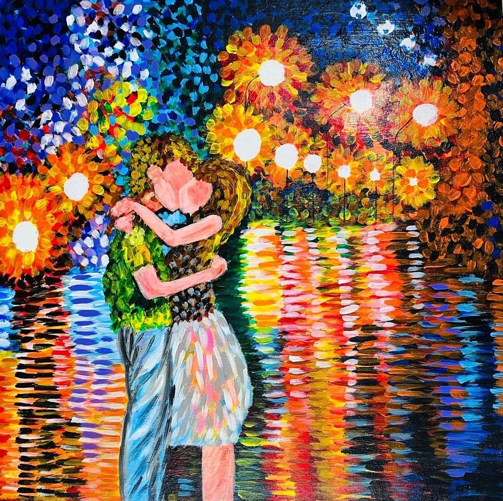 UNDER THE LANTERN GLOW

Acrylic on Canvas
24 W x 24 L x 2 H inches 