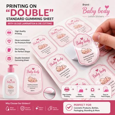 Printing On Double Make Standard Gumming Sheet 