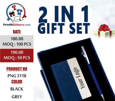 2 IN 1 Gift set with Pen and card holder.