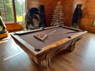 Korzan Customs Axis Deer Pool Table