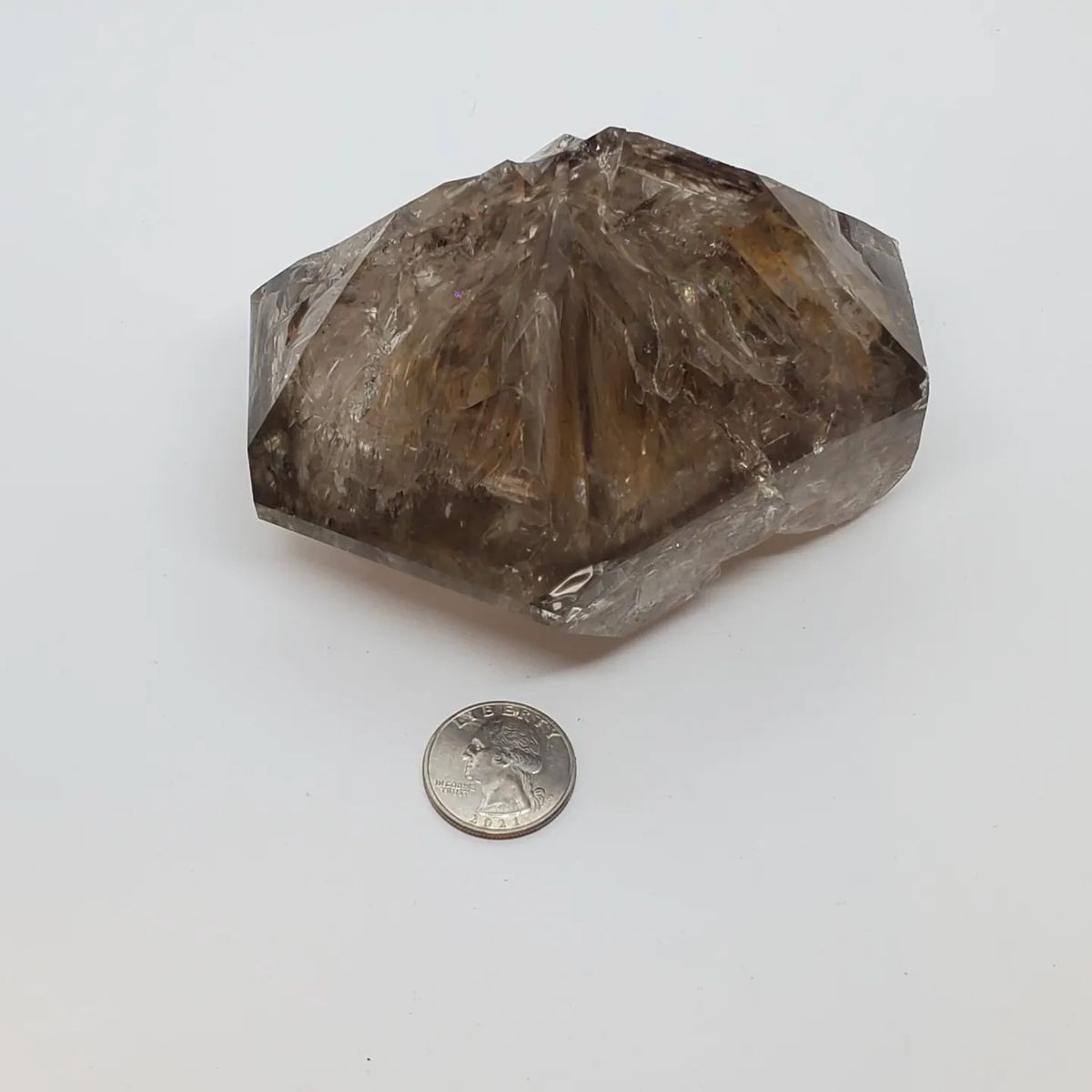 skeletal Herkimer Diamond quartz crystal