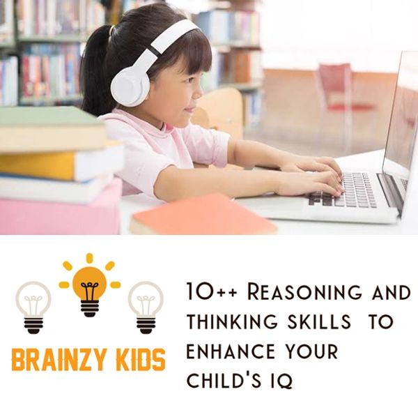 www.brainzykids.com reasoning and thinking skills program kids 1:1 online classes