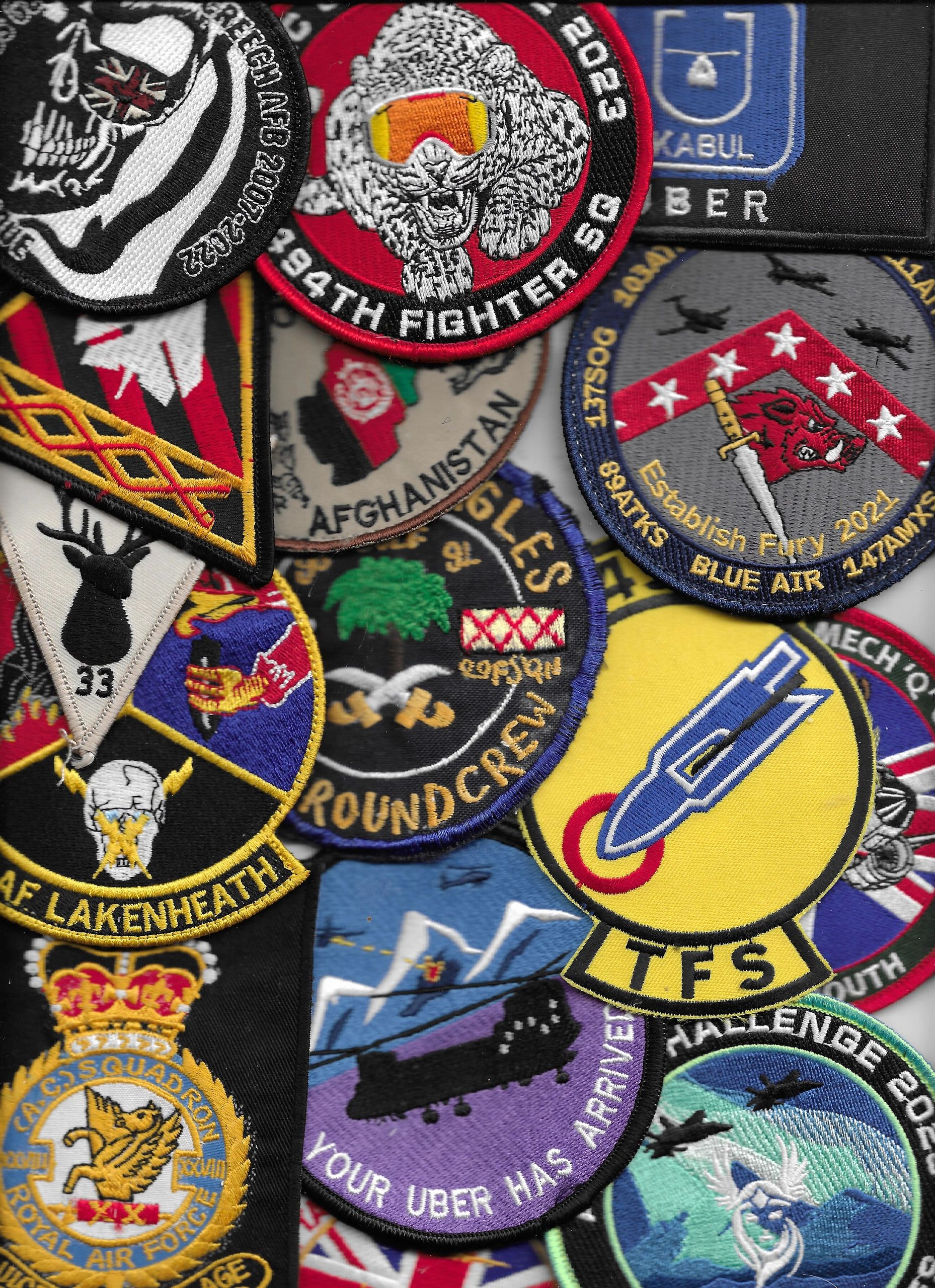 PATCHES OF THE USAF AND RAF FOR SALE