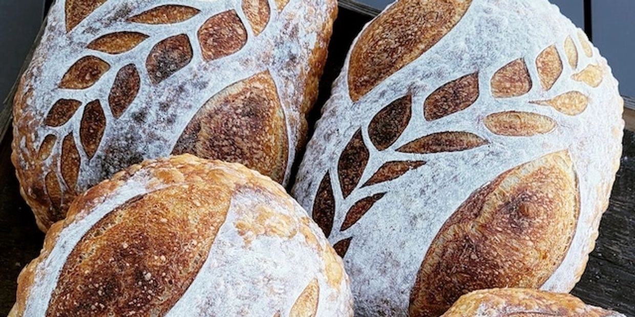 sourdough artisan wheat country-style loaf bread