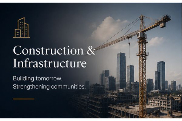 Construction crane working on urban infrastructure development.