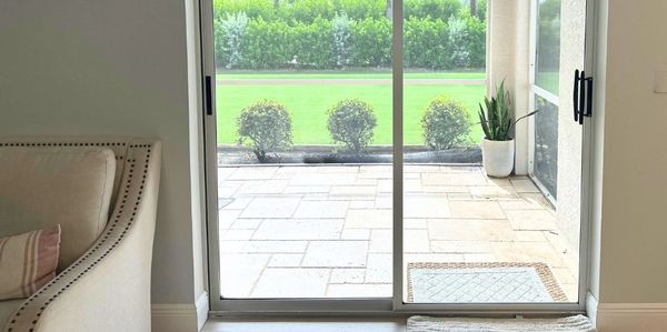 Sliding glass door homeowner roller and track repair in fort myers, florida