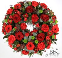 Funeral flowers, funeral wreath