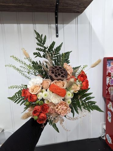 Wrapped Boho Bouquet - $85