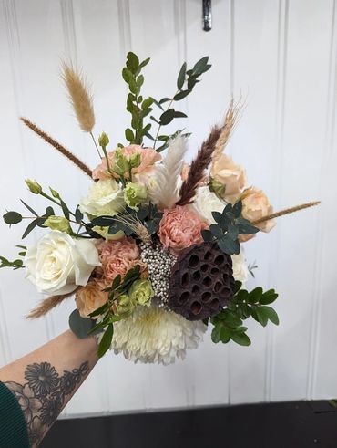 Wrapped Boho Bouquet - $85