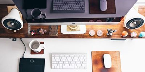 image of the SEO consultancy desk from above