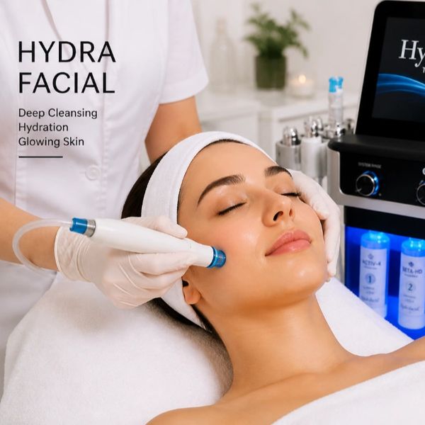 Hydra facial service at Masayuki Beauty and Wellness Academy for clear, hydrated and glowing skin.