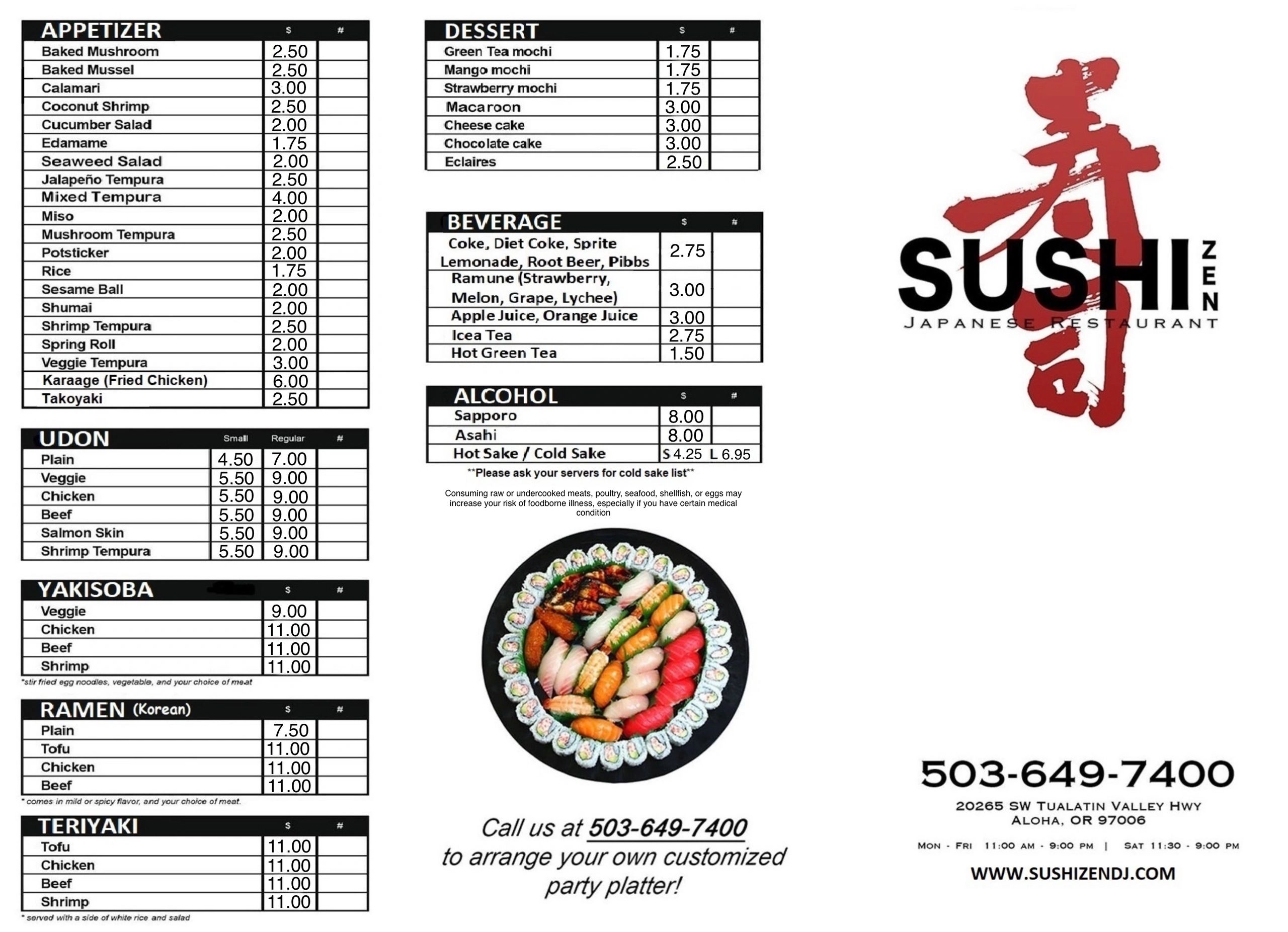 [Letter3 5] Zen Sushi Asheville Terms Of Use Terms Of Use - xa0if3x