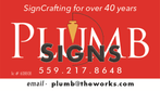 Plumb Signs