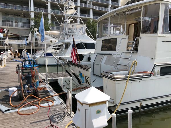 Fuel Polishing and Tank Cleaning at the Wharf in Orange Beach Alabama.