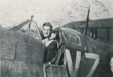 Pilot Officer John Gillespie Magee, Jr. in his Spitfire
